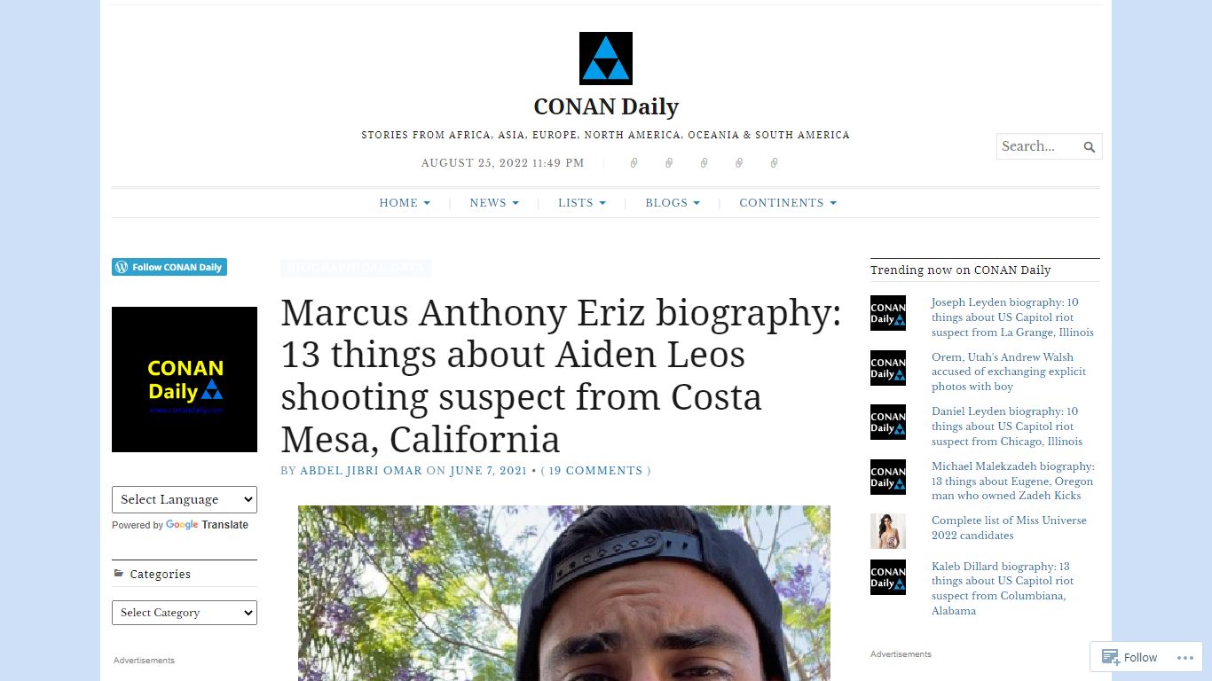 Marcus Anthony Eriz biography: 13 things about Aiden Leos shooting ...